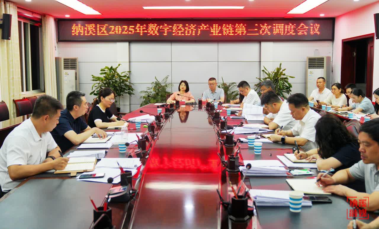 纳溪区召开2025年数字经济产业链第三次调度会议